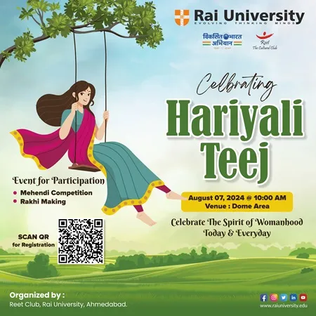 Celebrating Hariyali Teej on  7<sup>th</sup> August, 2024