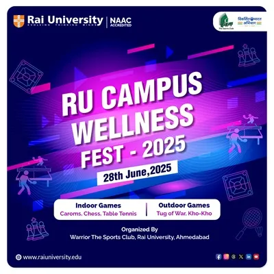 RU CAMPUS WELLNESS FEST - 2025 on 28<sup>th</sup> JUNE, 2025