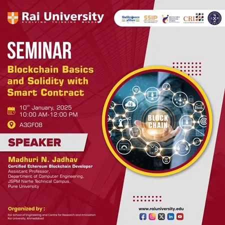 Seminar Blockchain Basics and Solidity with Smart Contract on 10<sup>th</sup> January, 2025