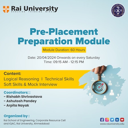 Pre-Placement Preparation Module on 20 April 2024 Onwards on every Saturday