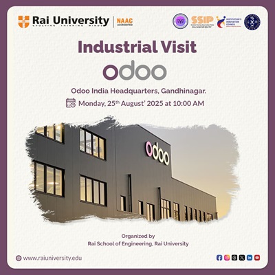 Industrial Visit to Odoo India Headquarters on 25<sup>th</sup> Aug, 2025