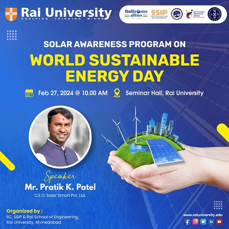 Solar Awareness Program on World Sustainable Energy Day on 27<sup>th</sup> Feb, 2024