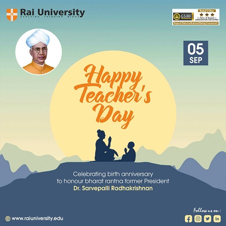 Happy Teacher's Day on  05<sup>nd</sup> September  2023