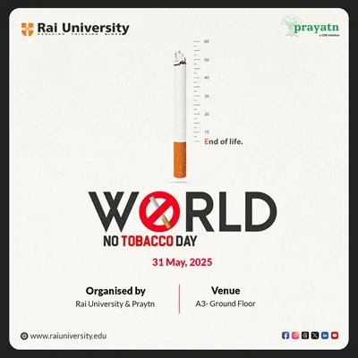 World No Tobacco Day on 31<sup>st</sup> May, 2025