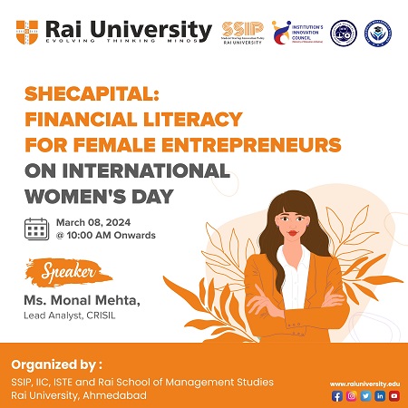 SHECAPITAL:FINANCIAL LITERACY FOR FEMALE ENTREPRENEURS ON INTERNATIONAL WOMEN'S DAY on 8<sup>th</sup> March, 2024